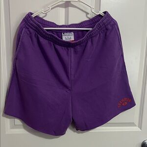 Champion Women's Athletic Shorts in Vibrant Purple